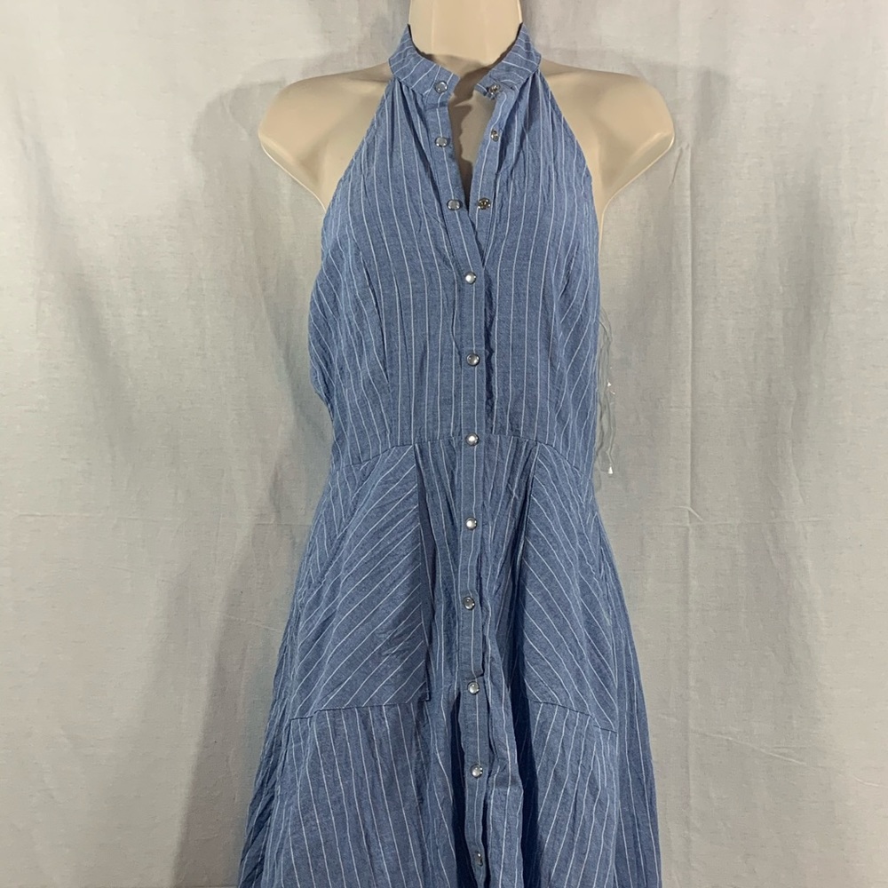 Charlotte Russe Jean halter dress